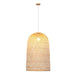 Kandang Rattan Wicker Bamboo Cage Pendant Light - DWHOME