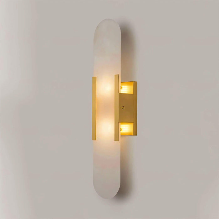 Melange Elongated Alabaster Wall Lamp-DWHOME