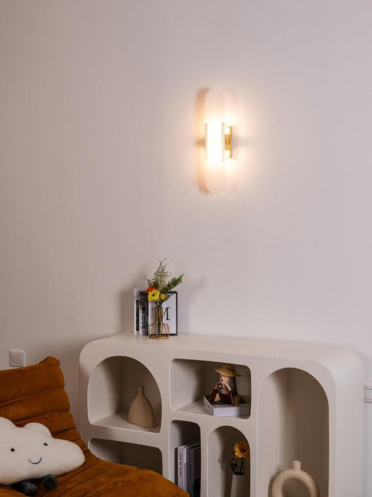Melange Elongated Alabaster Wall Lamp-DWHOME