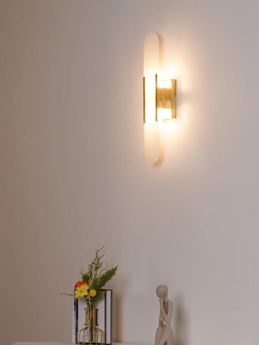 Melange Elongated Alabaster Wall Lamp-DWHOME