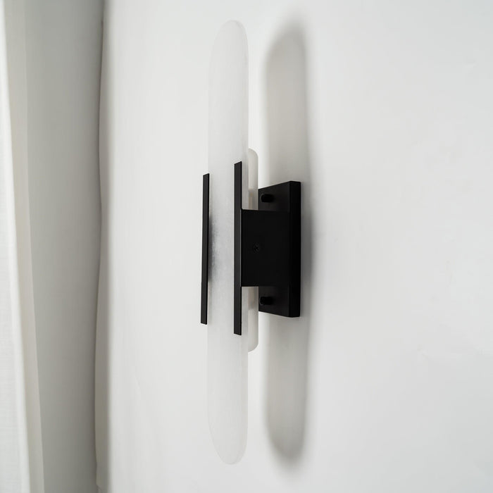 Melange Elongated Alabaster Wall Lamp-DWHOME