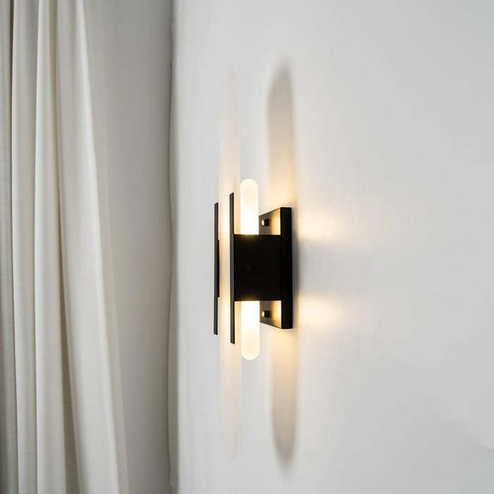 Melange Elongated Alabaster Wall Lamp-DWHOME