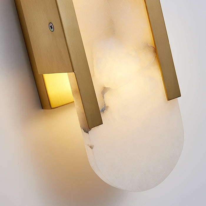 Melange Elongated Alabaster Wall Lamp-DWHOME
