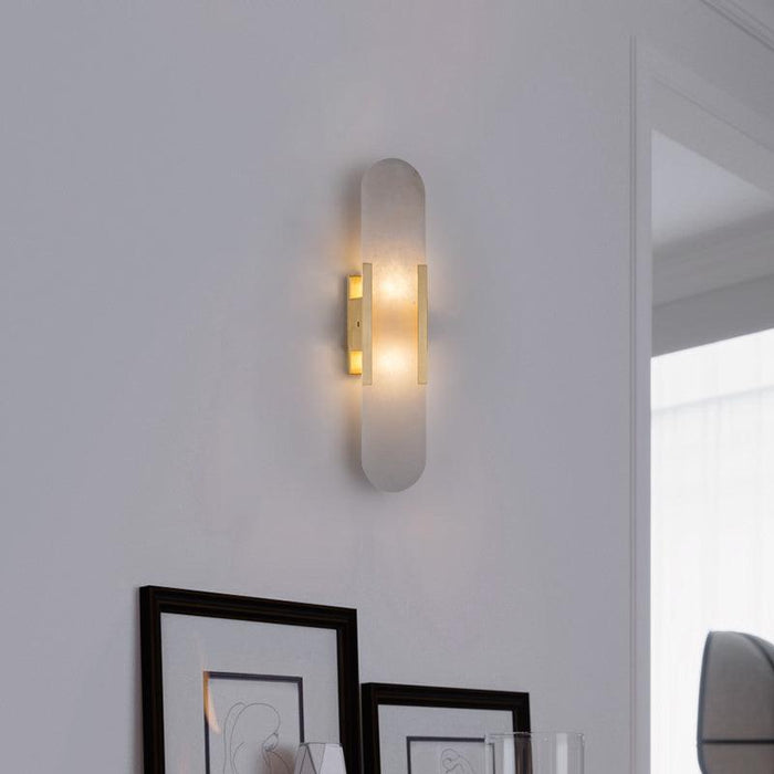 Melange Elongated Alabaster Wall Lamp-DWHOME