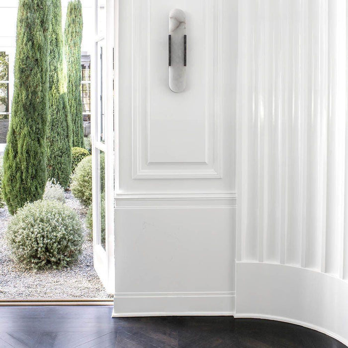 Melange Elongated Alabaster Wall Lamp-DWHOME