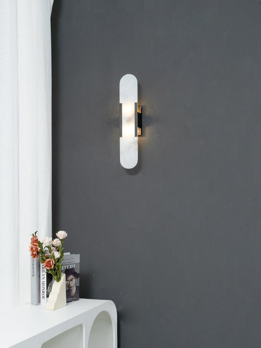 Melange Elongated Alabaster Wall Lamp-DWHOME