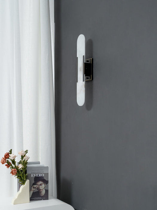 Melange Elongated Alabaster Wall Lamp-DWHOME