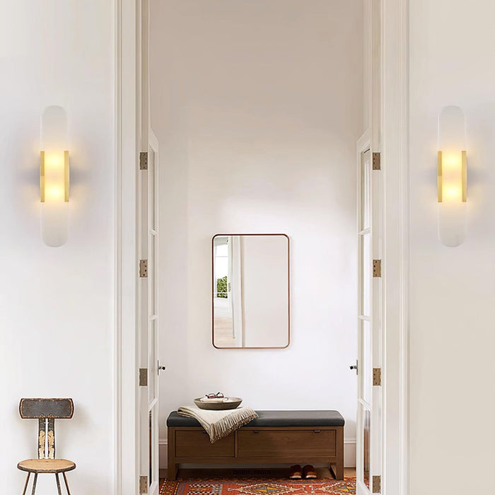 Melange Elongated Alabaster Wall Lamp-DWHOME
