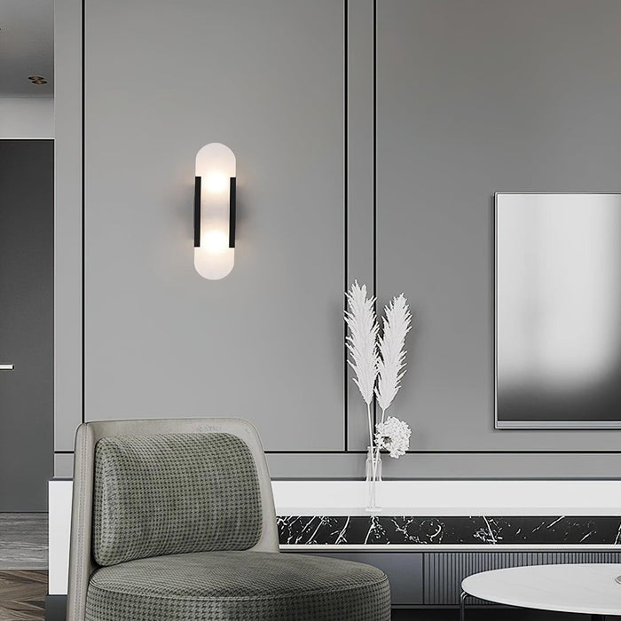 Melange Elongated Alabaster Wall Lamp-DWHOME