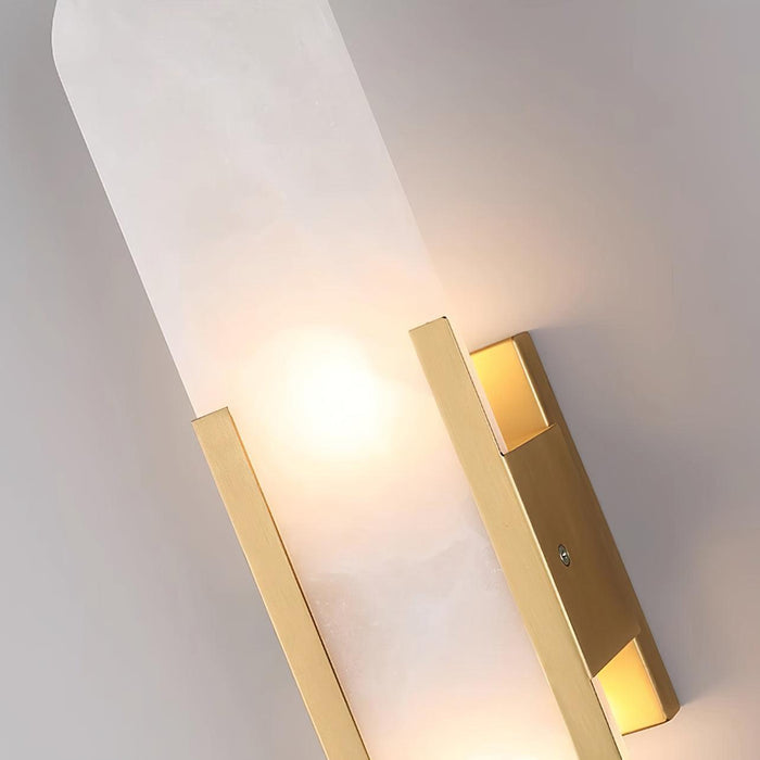 Melange Elongated Alabaster Wall Lamp-DWHOME