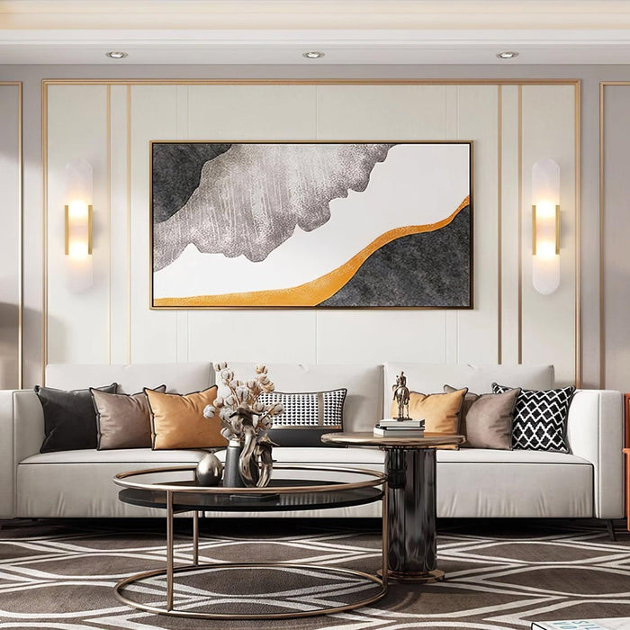 Melange Elongated Alabaster Wall Lamp-DWHOME