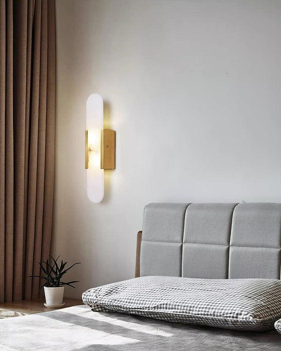Melange Elongated Alabaster Wall Lamp-DWHOME