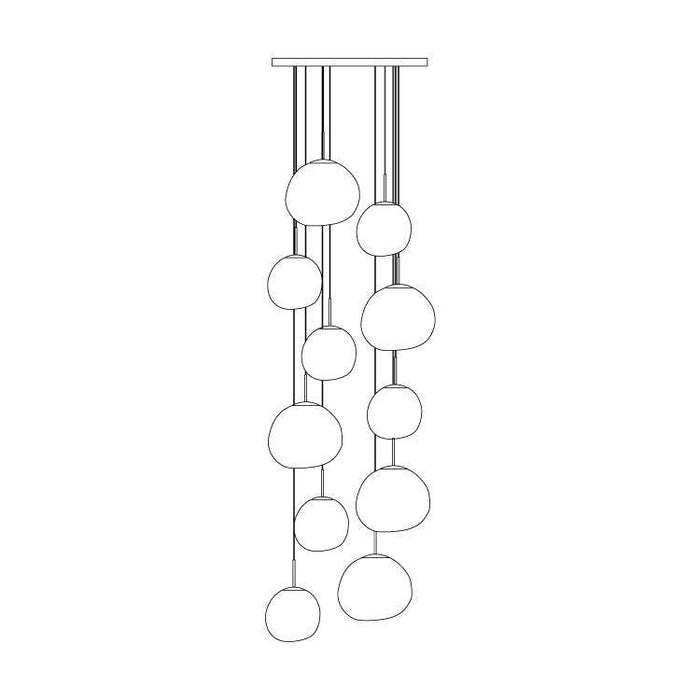 Multi Lava Round Pendant Lamp - DWHOME