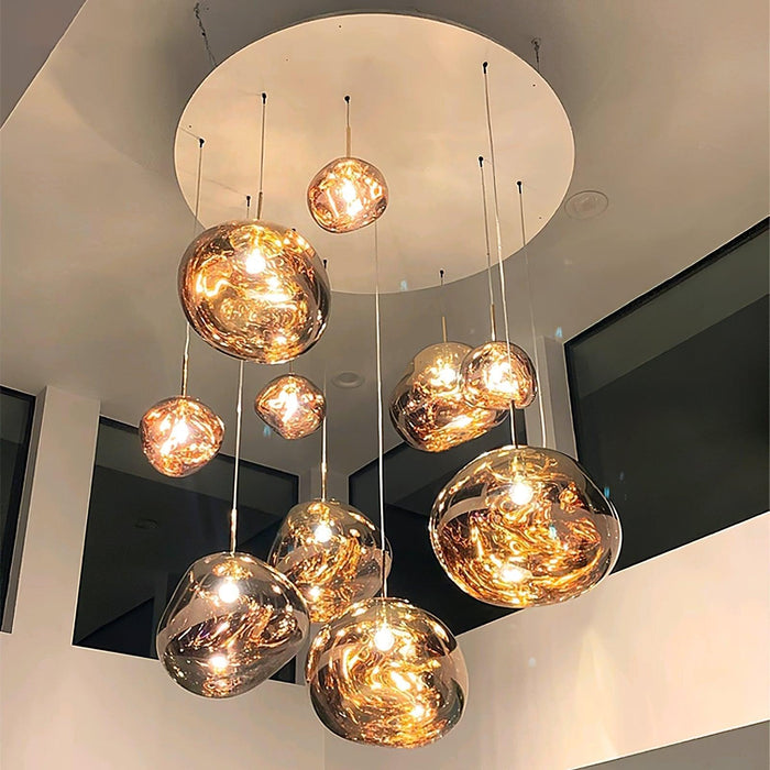 Multi Lava Round Pendant Lamp - DWHOME