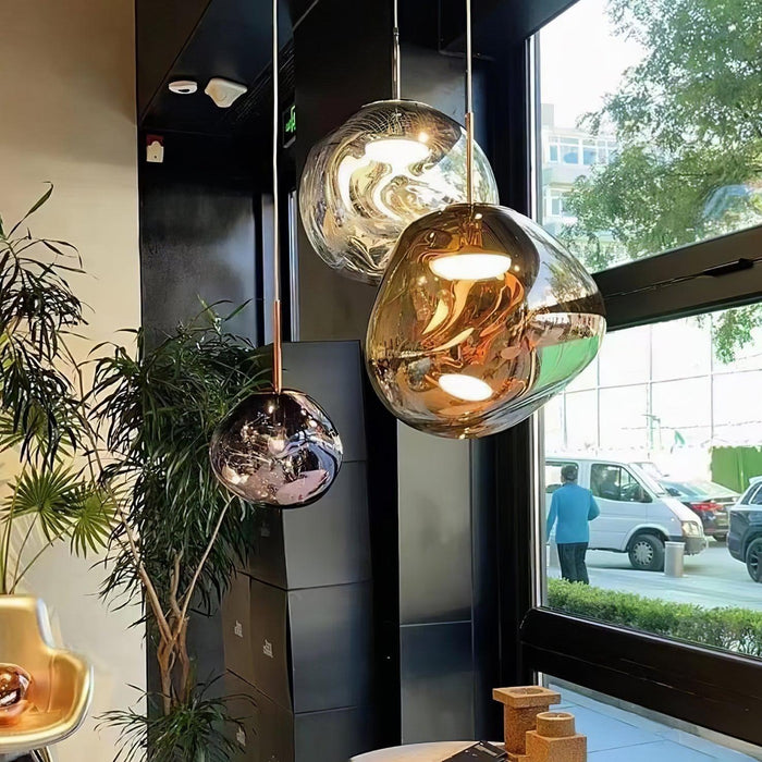 Multi Lava Round Pendant Lamp - DWHOME