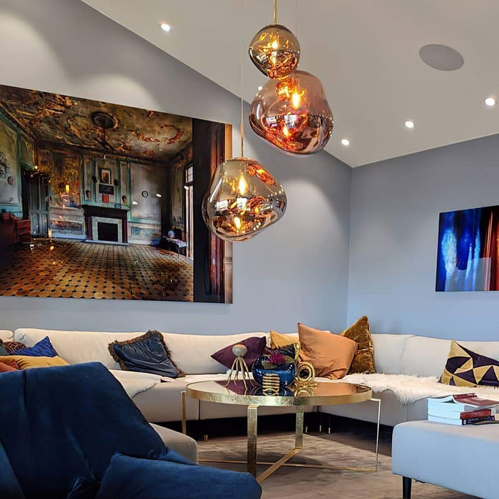 Multi Lava Round Pendant Lamp - DWHOME