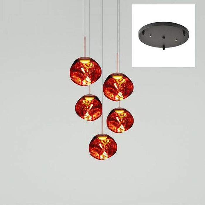 Multi Lava Round Pendant Lamp-DWHOME
