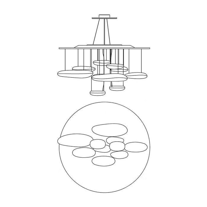 Mercury Chandelier-DWHOME