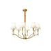Meridian Mid Century Brass Chandelier - DWHOME