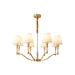 Meridian Mid Century Brass Chandelier - DWHOME