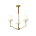 Meridian Mid Century Brass Chandelier - DWHOME