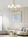 Meridian Mid Century Brass Chandelier - DWHOME