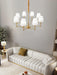 Meridian Mid Century Brass Chandelier - DWHOME