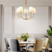 Meridian Mid Century Brass Chandelier - DWHOME