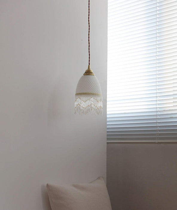 Mesh Tassel Glass Pendant Light - DWHOME
