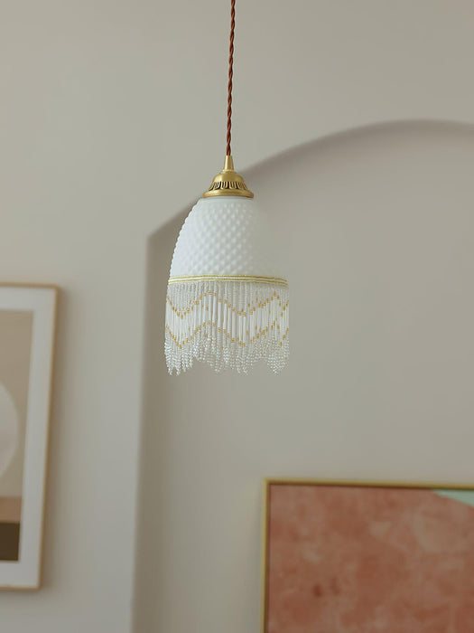 Mesh Tassel Glass Pendant Light - DWHOME
