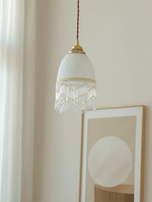 Mesh Tassel Glass Pendant Light - DWHOME