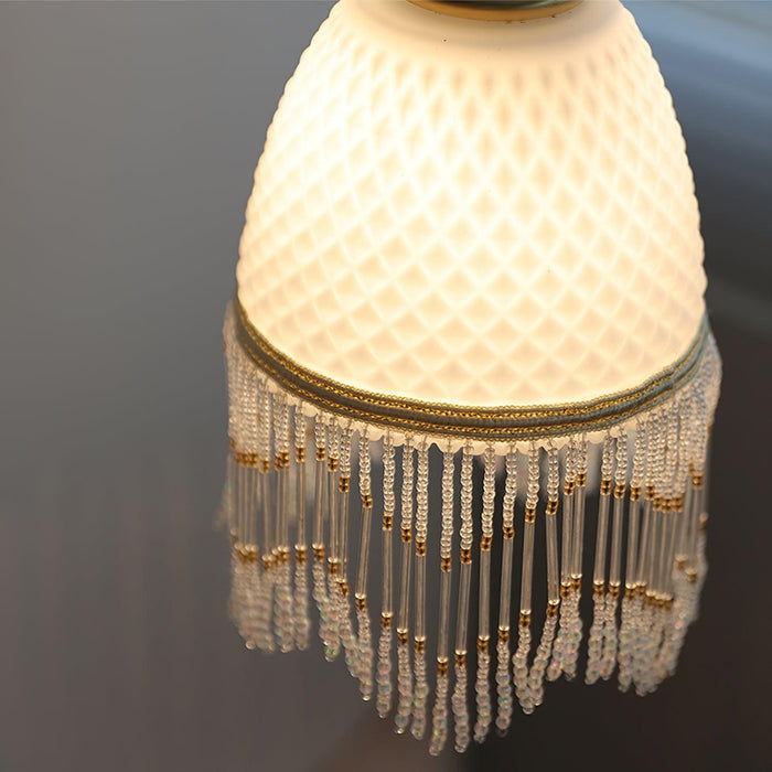 Mesh Tassel Glass Pendant Light - DWHOME