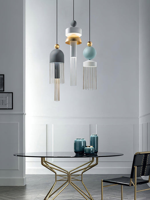 Metal Glass Pendant Light-DWHOME