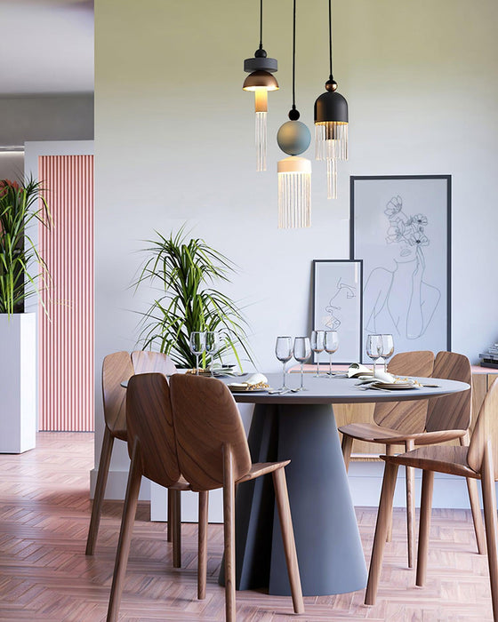 Metal Glass Pendant Light-DWHOME