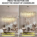 Mia Luxury Round Branch Crystal Ceiling Chandelier - DWHOME
