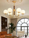 Midas Touch Walnut Sphere Chandelier-DWHOME