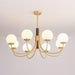 Midas Touch Walnut Sphere Chandelier-DWHOME
