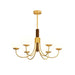 Midas Touch Walnut Sphere Chandelier-DWHOME