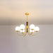 Midas Touch Walnut Sphere Chandelier-DWHOME