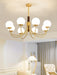 Midas Touch Walnut Sphere Chandelier-DWHOME