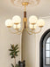 Midas Touch Walnut Sphere Chandelier-DWHOME