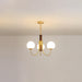 Midas Touch Walnut Sphere Chandelier-DWHOME