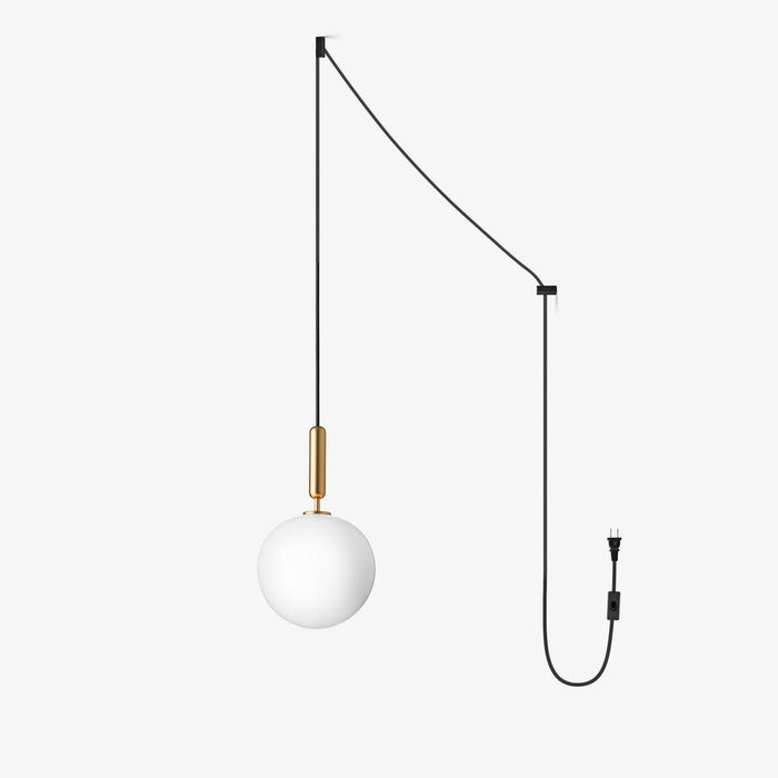 Scandiluxe Brass Pendant Swag Light-DWHOME