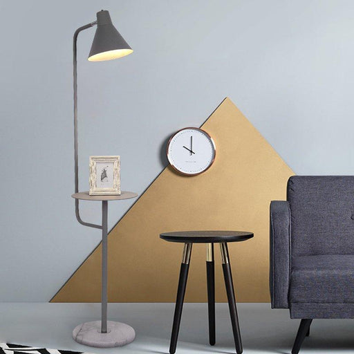 Mikkeline Contemporary Storage Shelf Floor Lamp - DWHOME