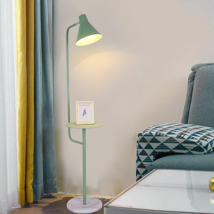 Mikkeline Contemporary Storage Shelf Floor Lamp - DWHOME