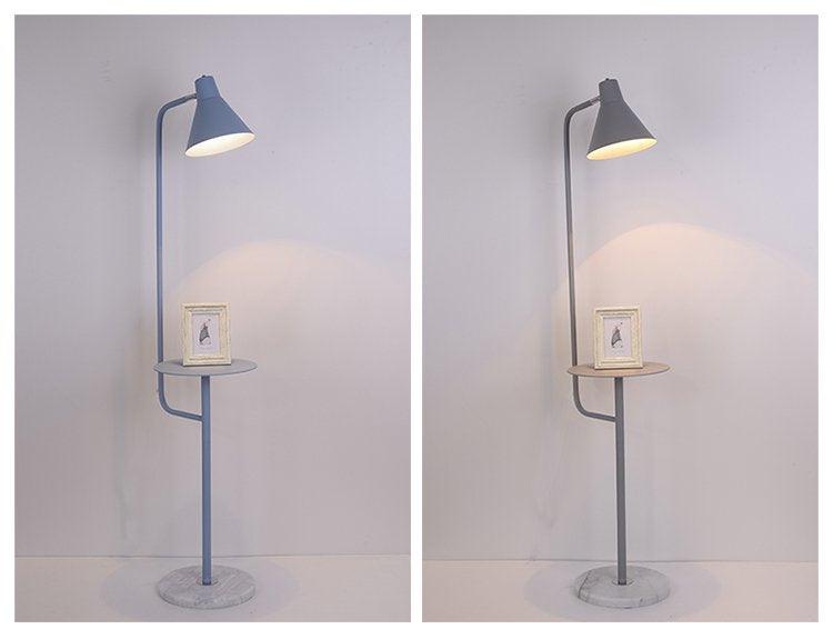 Mikkeline Contemporary Storage Shelf Floor Lamp - DWHOME