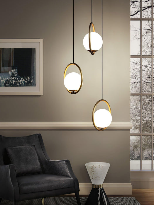 Mila Brass Pendant Light-DWHOME