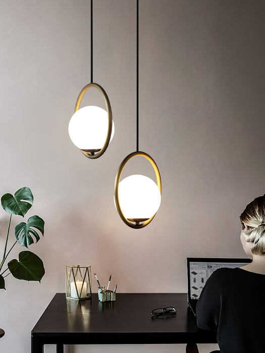 Mila Brass Pendant Light-DWHOME