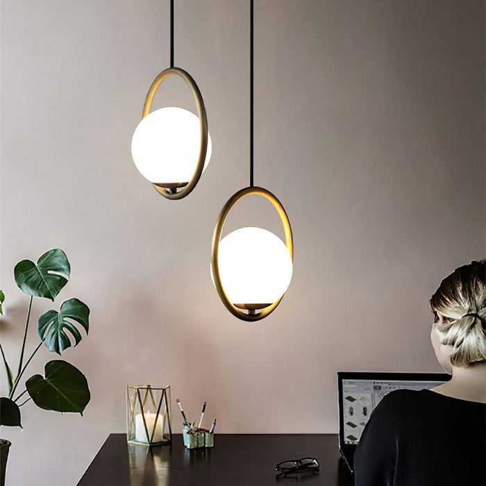 Mila Brass Pendant Light-DWHOME