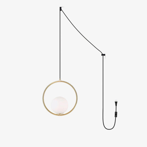 Mila Brass Pendant Swag Light-DWHOME